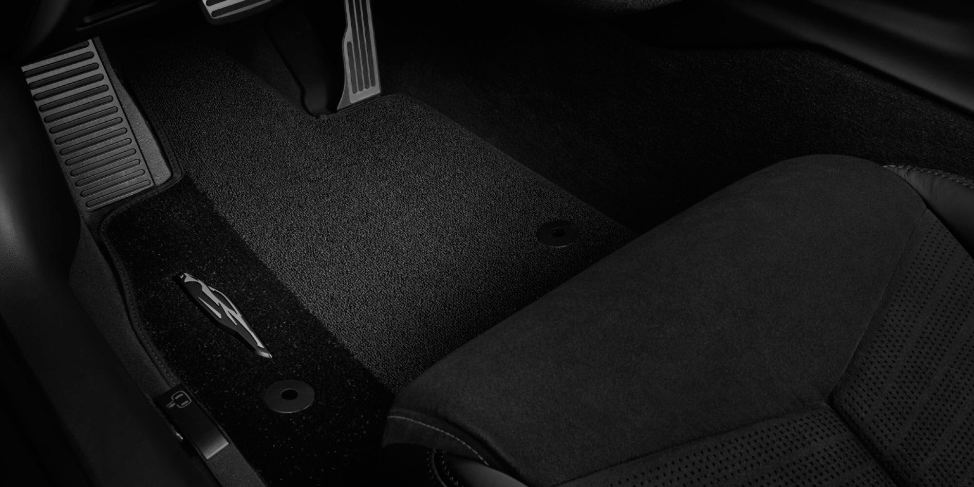 Tapete de alfombra negro para Corvette ZR1X